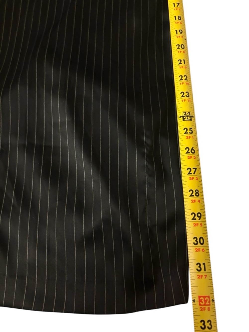 Vince Black Pinstripe Midi Skirt - Picture 5 of 5